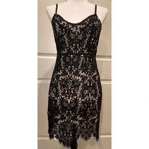 chinese dress ladies Vero moda – Vmbecca Ls O-neck Lace Dress – Dresses – Black main image 0